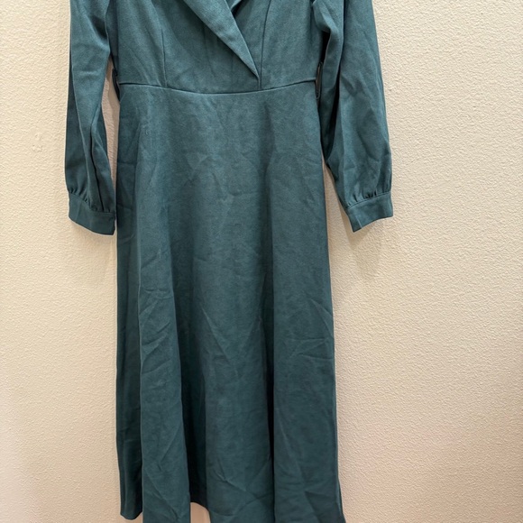 Womens Shirt Dress Size 4 Long Sleeve Collar Fall Winter New Long Modest - Picture 3 of 8